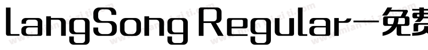 LangSong Regular字体转换